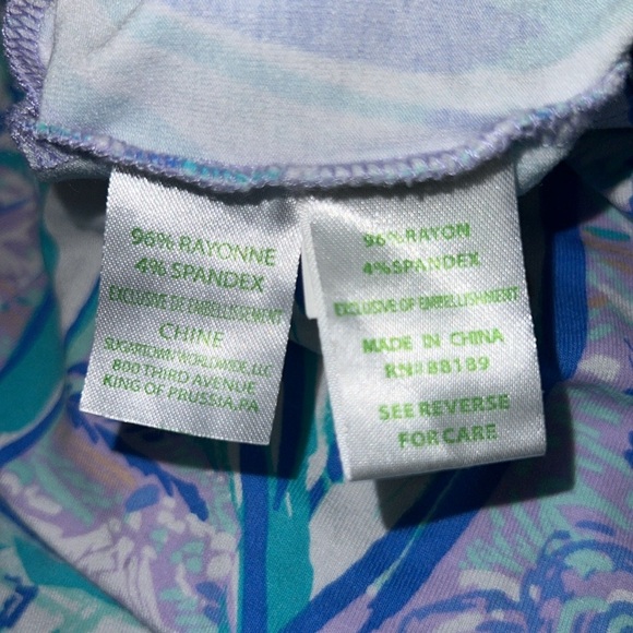 Lilly Pulitzer - Gianni Romper - Light Lilac Verbena - Aboat Time - BNWT - Picture 11 of 14